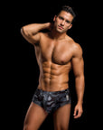 Envy Camo Trunks W/ Dog Tag-Blk-S/M Apparel for Men Envy