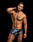 Envy Camo Trunks W/ Dog Tag-Nav-M/L Apparel for Men Envy