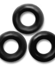 Oxballs Fat Willy 3-Pack Jumbo Cockrings Black Cock Rings Oxballs