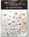 Little Genie Glitterati Penis Party Napkins Novelties Little Genie