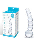 Glas 5Inch Curved Glass Beaded Dildo Clear Default Title Glass Glas