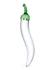 Glas 8.25Inch Naturals Chili Pepper Dildo Clear Glass Glas