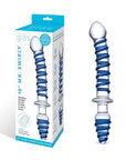 Glas 10Inch Mr Swirly Double Ended Dildo And Butt Plug Clear Default Title Glass Glas