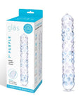 Glas 7Inch Rose Nubby Dildo Purple Default Title Glass Glas