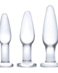 Glas Anal Training Butt Plug Set Glass Glas
