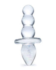 Glas 4.5Inch Titus Beaded Dildo Clear Glass Glas
