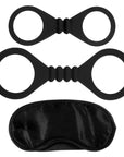 Me You Us Bound To Please Blindfold Wrist And Ankle Cuffs Black Restraints Me You Us