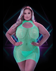 Lapdance Glow In The Dark Mini Dress Q Dresses & Clubwear Lapdance