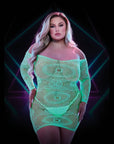 Lapdance Glow In The Dark Mini Dress 2 Q Default Title Dresses & Clubwear Lapdance