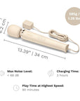 Le Wand Powerful Plug In Vibrating Massager White Wands Le Wand