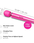 Le Wand Rechargeable Vibrating Massager Magenta Wands Le Wand