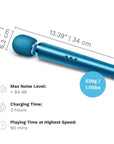 Le Wand Rechargeable Vibrating Massager Pacific Blue Wands Le Wand