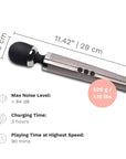 Le Wand Diecast Rechargeable Massager Silver Wands Le Wand
