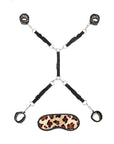 Lux Fetish 7 Piece Leopard Bed Spreader Restraints Lux Fetish