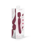 Le Wand Flat Top Fusion G Double Ended Petite Wand Vibrator - Wine Red