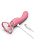 Le Wand Lick Double Ended Vibrator With Tongue Stimulator - Pink
