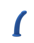 Me You Us 6" Blue Curved Silicone Dildo" Dildos & Dongs Me You Us
