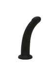 Me You Us 6 Black Curved Silicone Dildo" - Adult Outlet