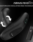 Nexus REVO RING Rotating Oscillating Prostate Massager Black