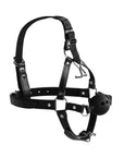 Ouch! Xtreme Head Harness With Breathable Ball Gag And Nose Hooks Black Gags OUCH XTREME