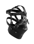 Ouch! Xtreme Head Harness With Zipup Mouth And Lock Black Masks, Blindfolds & Hoods OUCH XTREME