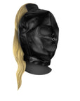Ouch! Xtreme Mask With Blonde Ponytail Black Masks, Blindfolds & Hoods OUCH XTREME
