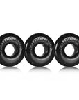 Oxballs Ringer 3 Pack Black Small Cock Rings Oxballs