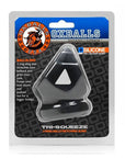 Oxballs Tri-Squeeze Cocksling Ballstretcher Black Default Title Cock Rings Oxballs