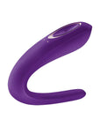 Satisfyer Double Classic Couples Vibrator Purple Stimulators Satisfyer