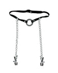 Fetish Fantasy Series Limited Edition O-Ring Gag & Nipple Clamps - Black Gags Fetish Fantasy Series