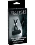 Fetish Fantasy Series Limited Edition Vibrating Silicone Nipple Lassos - Black Default Title Nipple Clamps Fetish Fantasy Series