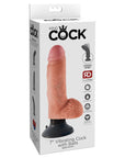 King Cock 7Inch Vibrating Cock With Balls - Light Default Title Dildos & Dongs King Cock