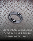Prowler Red Silver 50MM Ring Default Title Cock Rings Prowler Red
