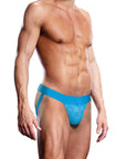 Prowler Neon Blue Lace Jock Strap Large Apparel for Men Prowler