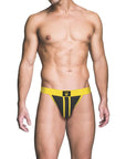Prowler Red Ass-Less Jock Yellow S - Adult Outlet