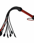Prowler Red Short Handle Red And Black Flogger Crops Floggers & Paddles Prowler Red