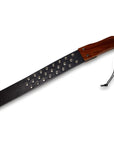 Prowler Red Leather And Wood Studded Paddle Crops Floggers & Paddles Prowler Red