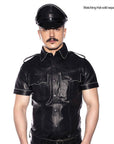 Prowler Red Police Shirt Piped Black XSmall Apparel for Men Prowler Red