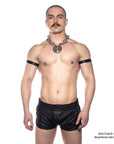 Prowler Red Leather Sports Shorts Black Medium Default Title Apparel for Men Prowler Red
