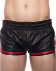 Prowler Red Leather Sports Shorts Black/Red XL Apparel for Men Prowler Red