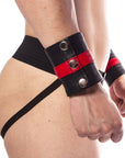 Prowler Red Leather Wrist Wallet Black/Red Large Apparel for Men Prowler Red