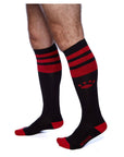 Prowler Red Football Sock Black/Red Default Title Socks Prowler Red
