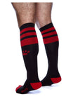 Prowler Red Football Sock Black/Red Socks Prowler Red