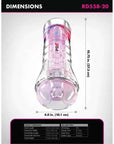 PDX Elite ViewTube XXL See Thru EZ Grip LED Stroker Clear