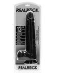 Shots RealRock Extra Long With Balls 13 Black Default Title Dildos & Dongs REALROCK