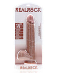 Shots RealRock Extra Long With Balls 14 Tan Default Title Dildos & Dongs REALROCK