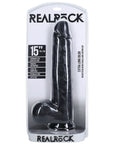 Shots RealRock Extra Large Straight Dildo With Balls 15 Inch Default Title Dildos & Dongs REALROCK