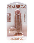 Shots RealRock Extra Thick With Balls 9 Tan Default Title Dildos & Dongs REALROCK