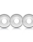 Ringer 3-Pack Of Do-Nut-1 Clear Cock Rings Oxballs