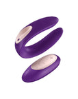 Satisfyer Double Plus Remote Control Vibrator Purple Stimulators Satisfyer
